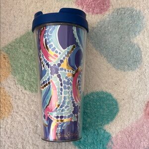 Lilly Pulitzer Tumbler with Blue Lid